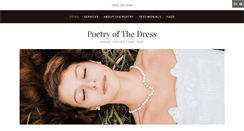 Desktop Screenshot of poetryofthedress.com