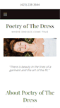 Mobile Screenshot of poetryofthedress.com